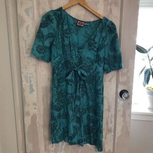 Juicy Couture Silk Paisley Midi Dress